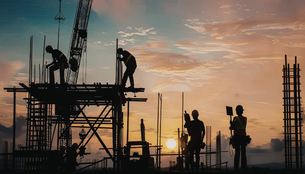 Construcción a contra luz